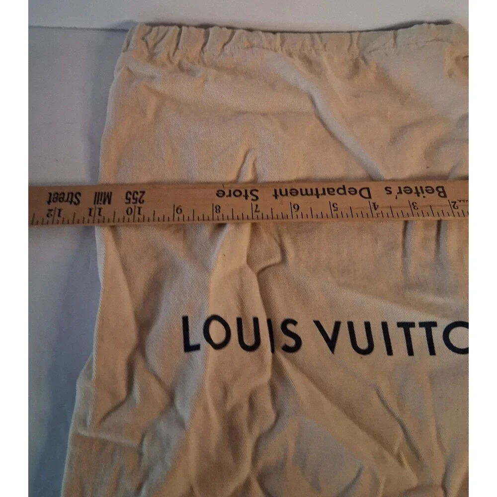 Authentic Louis Vuitton Dust Bag 11x18 Drawstring Cotton Storage Bag